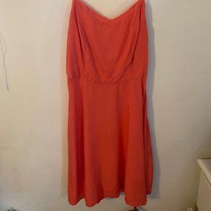 Coral mini dress